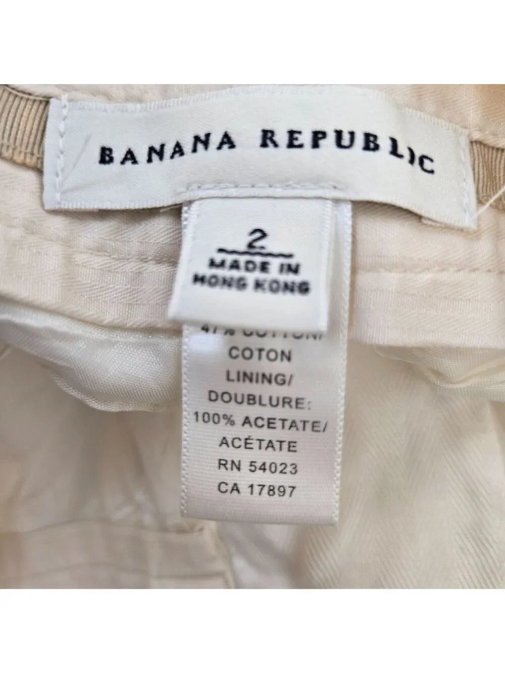Banana Republic Linen Blend Wide Leg Crop Pants Size 2